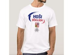 Hokejové reprezentace pánské tričko HOŠI DĚKUJEM Ice Hockey World Championship Czechia MS 2024 White