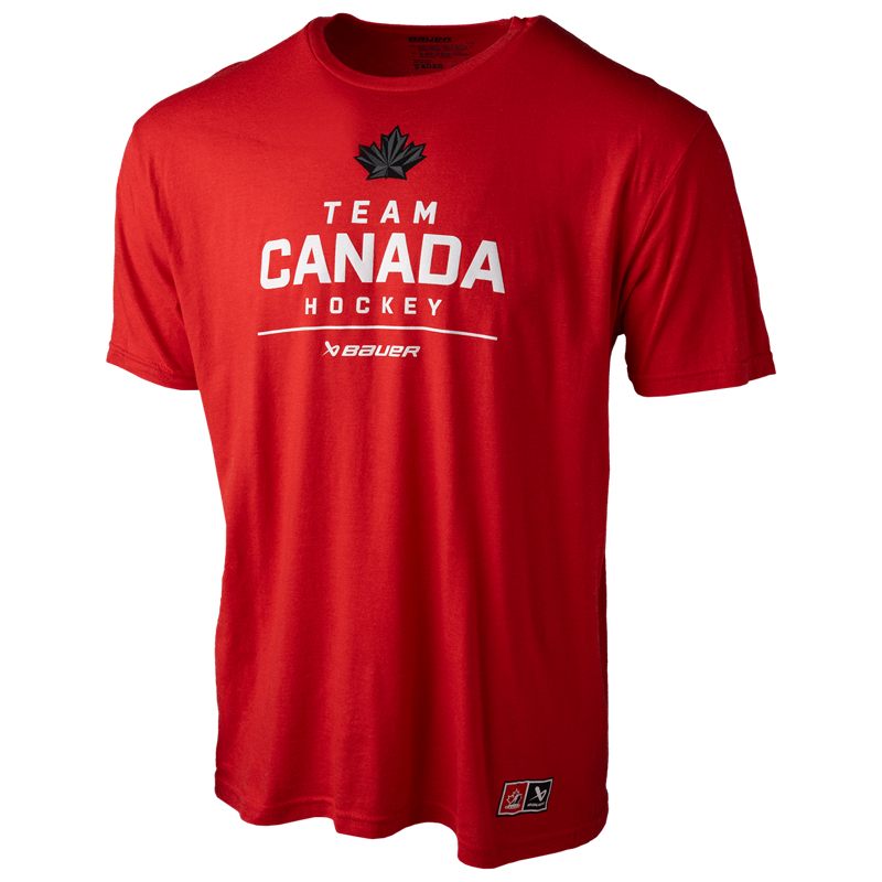 Hokejové reprezentace pánské tričko CANADA Bauer Olympic red - Hokejové reprezentace trička, polo trička, košile