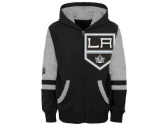 Los Angeles Kings dětská mikina s kapucí faceoff colorblocked fleece full-zip