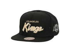 Los Angeles Kings čepice flat kšiltovka Cream Script Snapback black