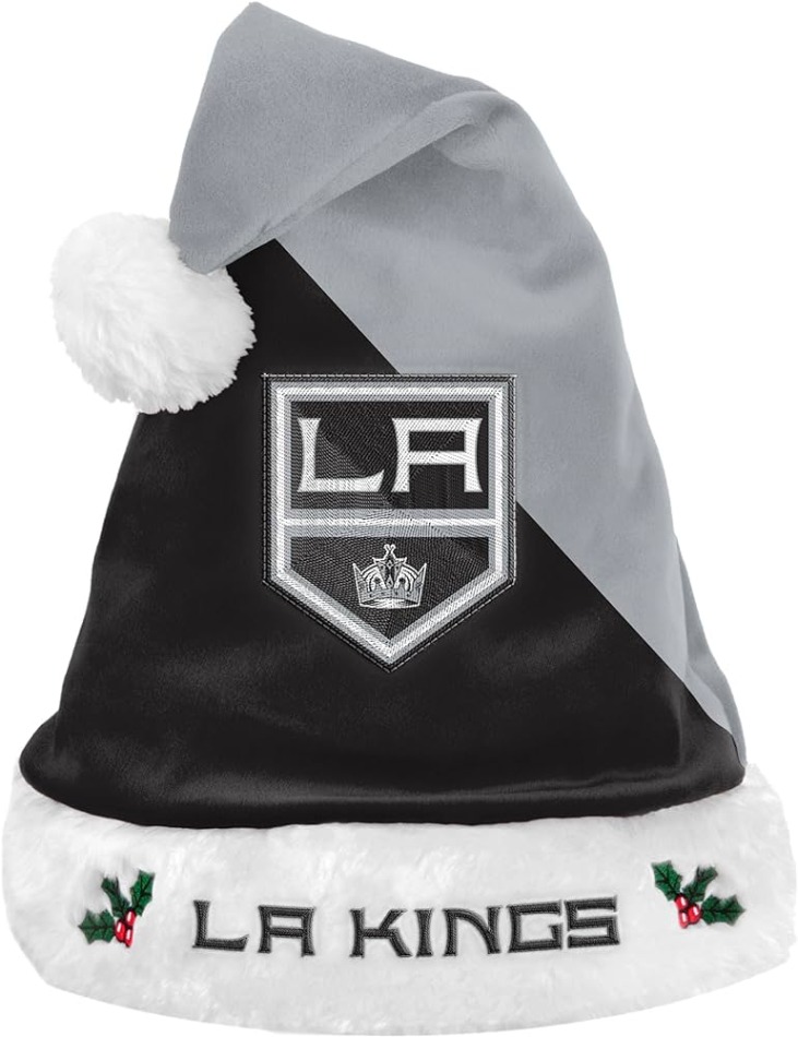 Los Angeles Kings zimní čepice FOCO Colorblock Santa Hat - Los Angeles Kings kšiltovky, čepice, rukavice