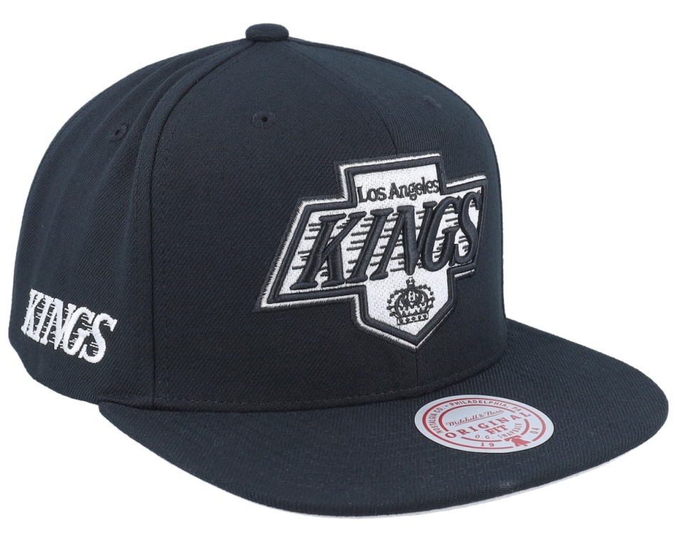 Los Angeles Kings čepice flat kšiltovka Evergreen Black White Snapback Vntg - Los Angeles Kings kšiltovky, čepice, rukavice