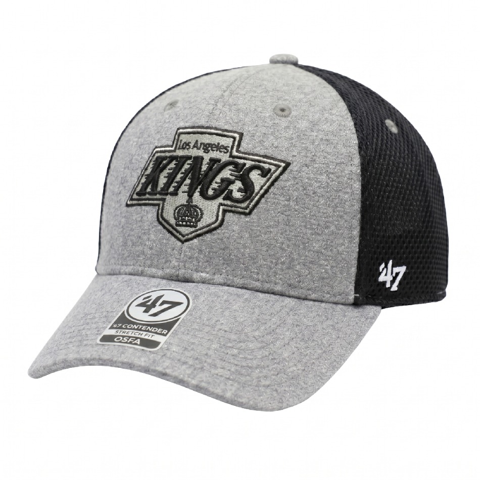 Los Angeles Kings čepice baseballová kšiltovka NHL ’47 Contender Grey/Black Flex - Los Angeles Kings kšiltovky, čepice, rukavice