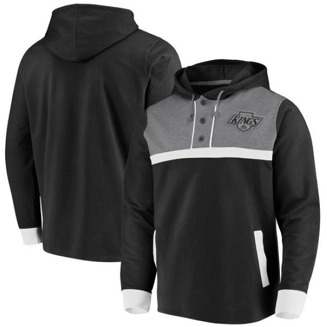 Mikina True Classics 3-Button Pullover Hoodie Kings - Los Angeles Kings Mikiny