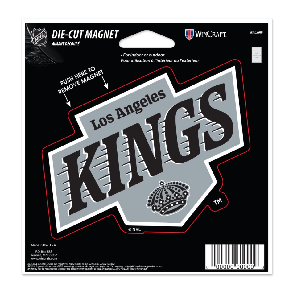 Los Angeles Kings magnetka Die Cut - Los Angeles Kings ostatní suvenýry