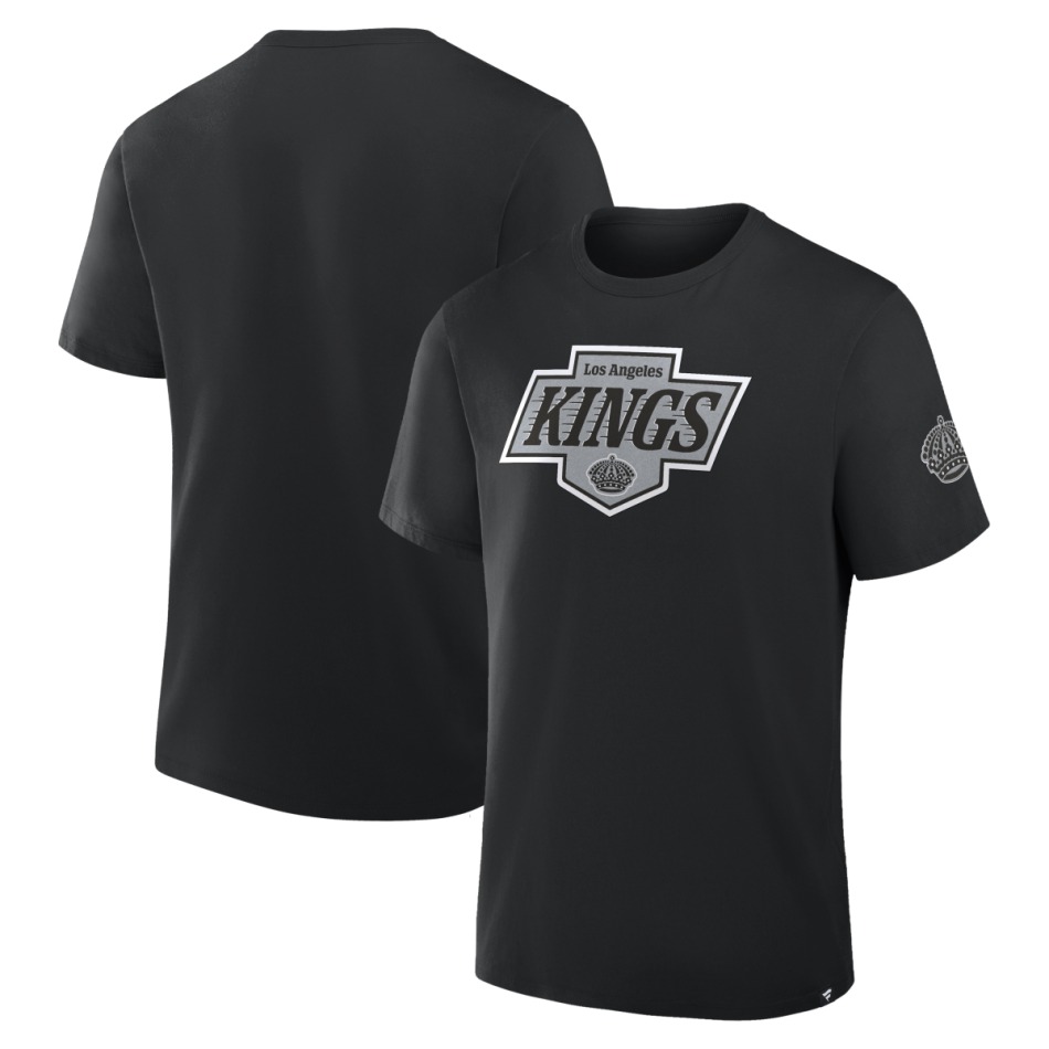Los Angeles Kings pánské tričko Hat Trick black - Los Angeles Kings trička, polo trička, košile
