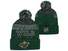 Minnesota Wild dětská zimní čepice Puck Pattern Cuffed Pom