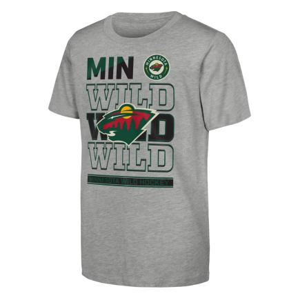 Minnesota Wild dětské tričko Timeless Ss grey - Minnesota Wild dětské oblečení