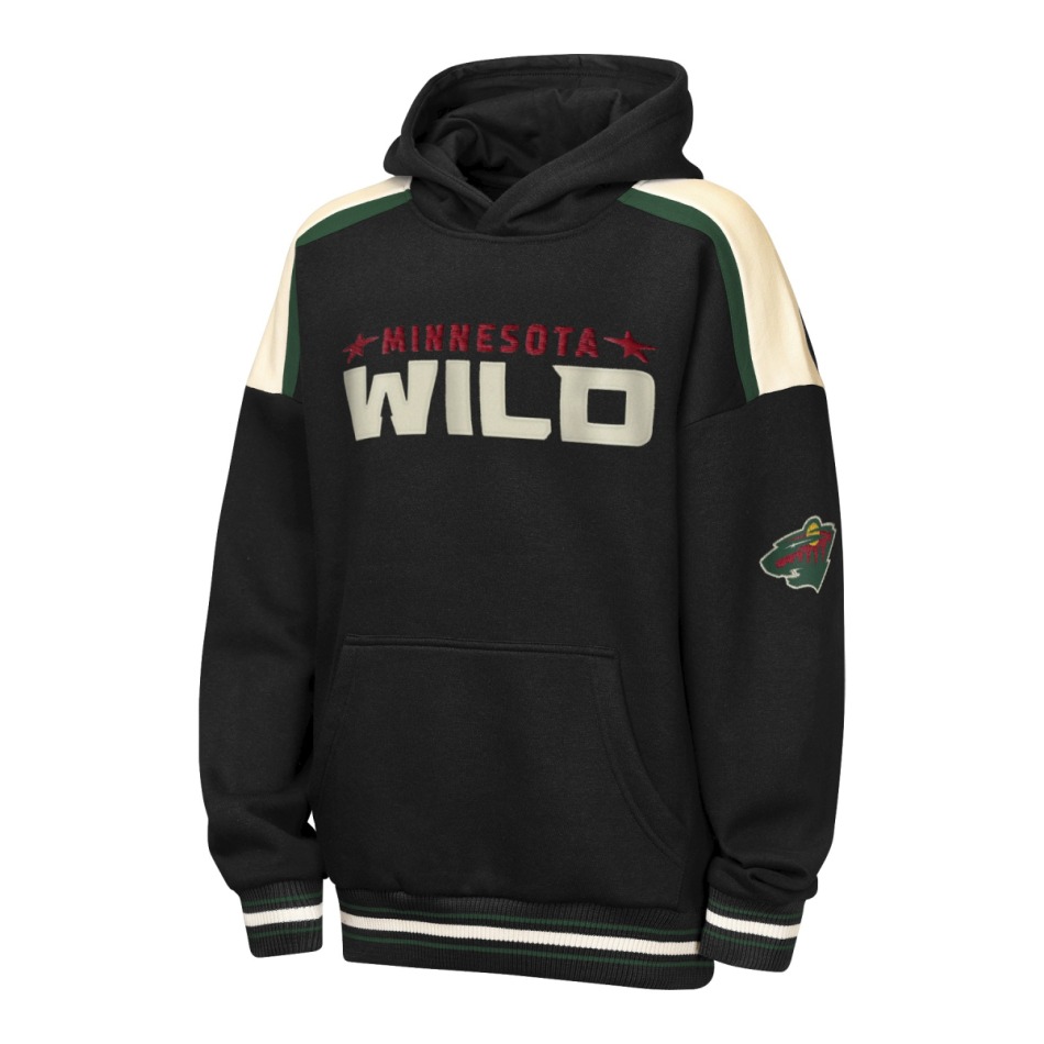 Minnesota Wild dětská mikina s kapucí NHL Camaraderie Oversized Colorblock Fleece
