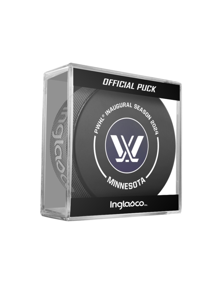 Minnesota Wild puk 2024 Inaugural Season Official Game Hockey Puck - Minnesota Wild hokejové vybavení
