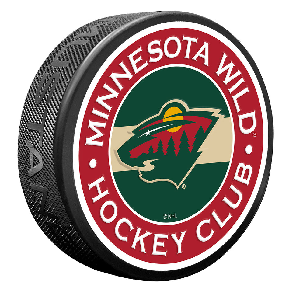 Minnesota Wild puk Stripe Design - Minnesota Wild hokejové vybavení