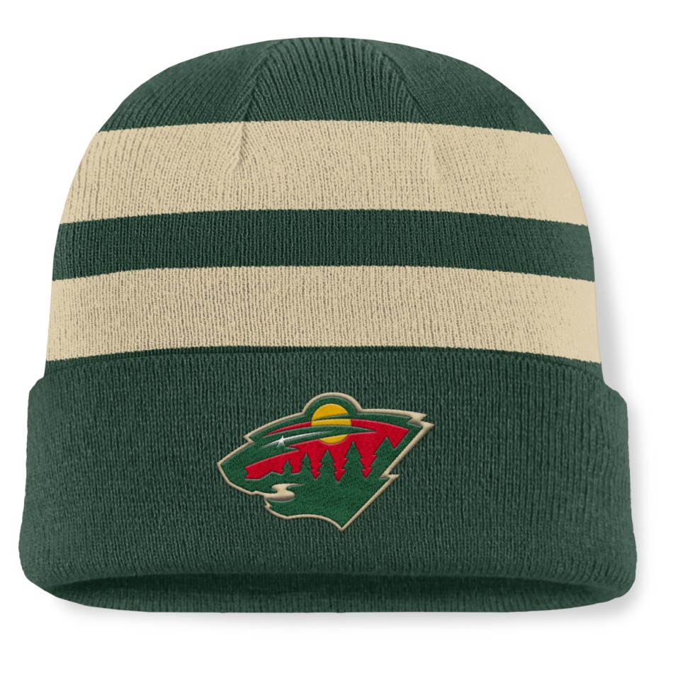 Minnesota Wild zimní čepice Swipe Cuffed - Minnesota Wild kšiltovky, čepice, rukavice