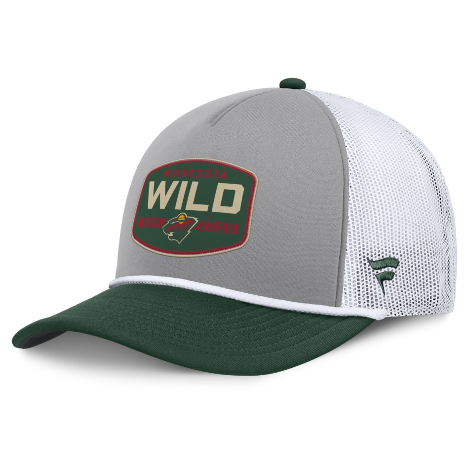Minnesota Wild čepice baseballová kšiltovka Course Adjustable Foam Front A-Frame Meshaback - Minnesota Wild kšiltovky, čepice, rukavice