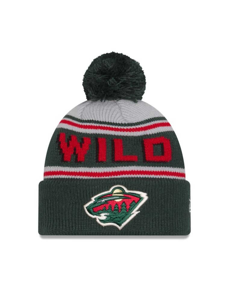 Minnesota Wild zimní čepice NHL Pom Wordmark