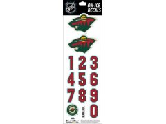 Minnesota Wild samolepky na helmu Decals