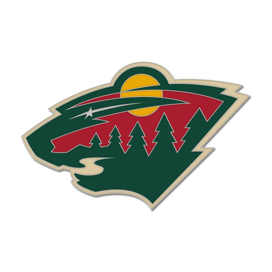 Minnesota Wild odznak Enamel Pin Jewelry Card - Minnesota Wild ostatní suvenýry