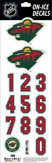Minnesota Wild samolepky na helmu Decals - Minnesota Wild ostatní suvenýry