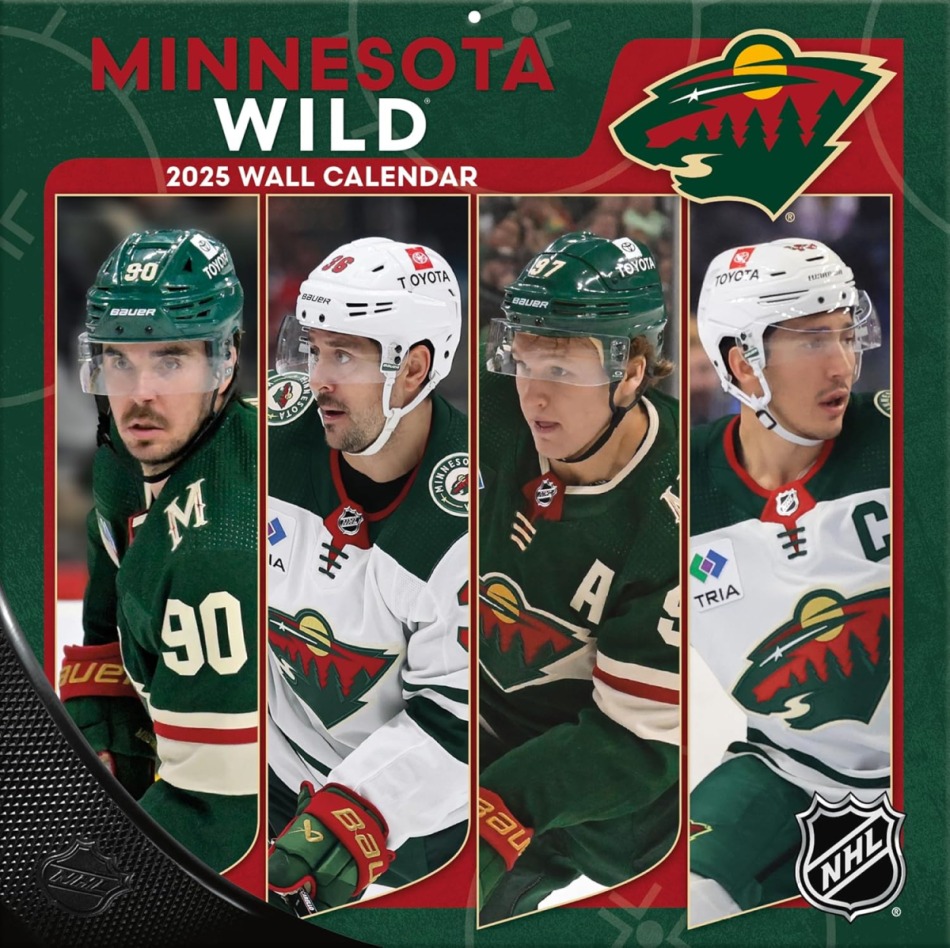 Minnesota Wild kalendář 2025 Wall Calendar - Minnesota Wild vlajky, plakáty