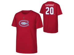 Montreal Canadiens dětské tričko Juraj Slafkovsky Montreal Canadiens Flat Name & Number Ctn Tee
