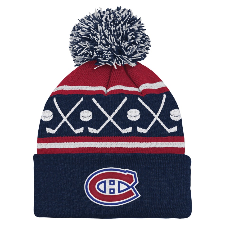 Montreal Canadiens dětská zimní čepice NHL Face-Off Cuff Pom - Montreal Canadiens dětské oblečení