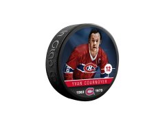 Montreal Canadiens puk Yvan Cournoyer #19 Souvenir Collector Hockey Puck