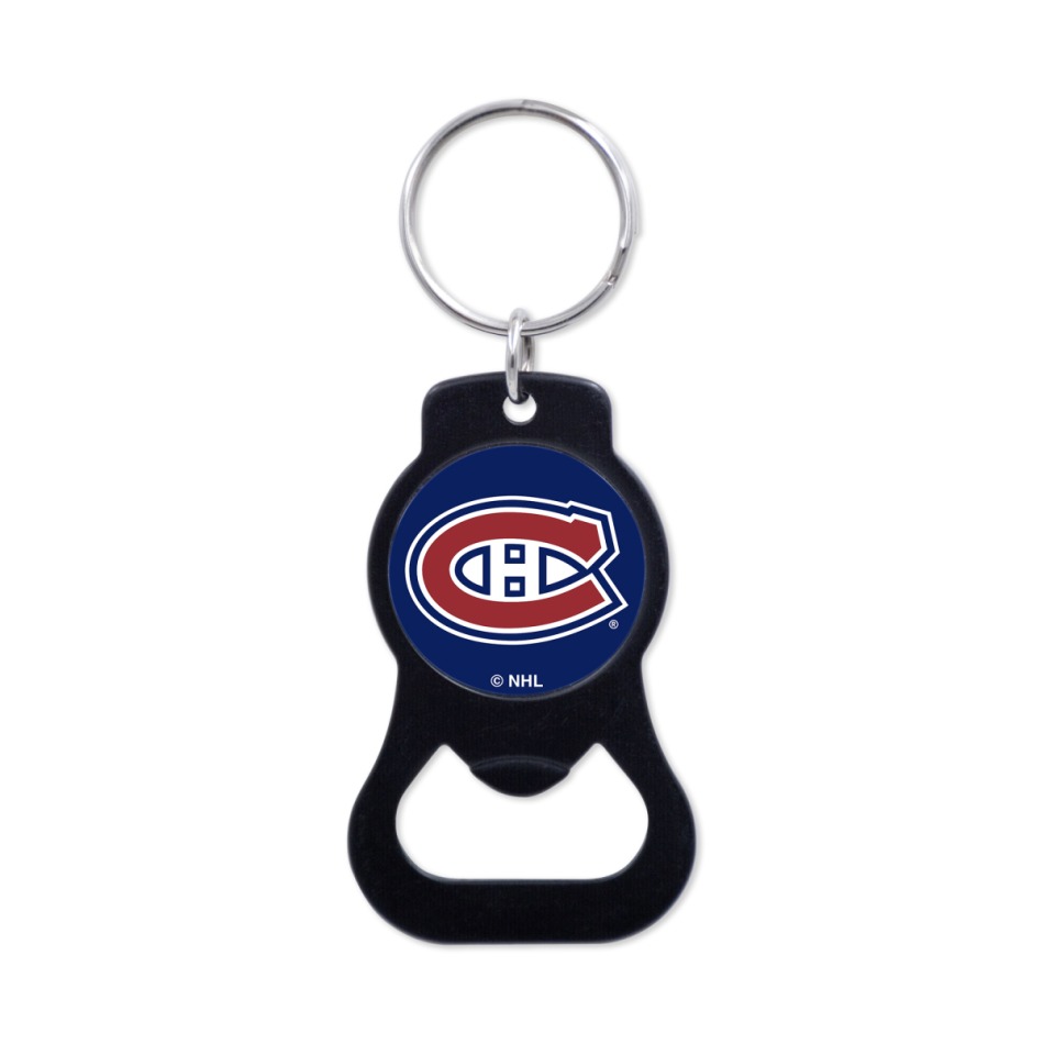 Montreal Canadiens přívěšek na klíče NHL Black Bottle Opener Key Ring