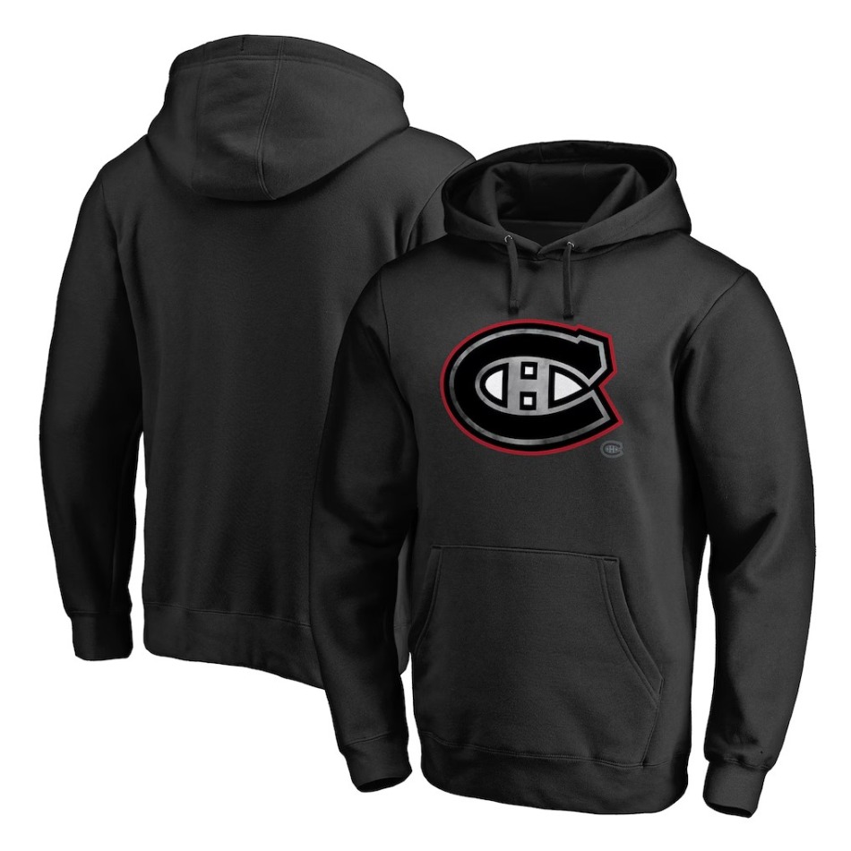 Montreal Canadiens pánská mikina s kapucí NHL Core Smoke Pullover Hoodie - Black