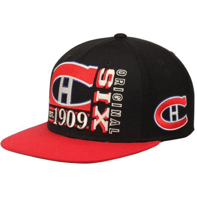 Kšiltovka Original 6 Snapback Distribuce: EU Canadiens - Montreal Canadiens NHL kšiltovky