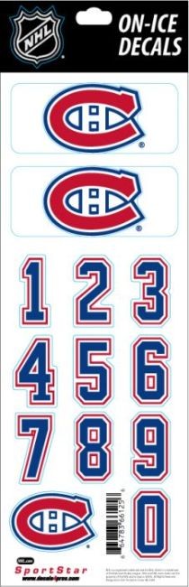 Samolepky na Helmu Decals Canadiens - Montreal Canadiens Přívěšky, samolepky, šňůrky