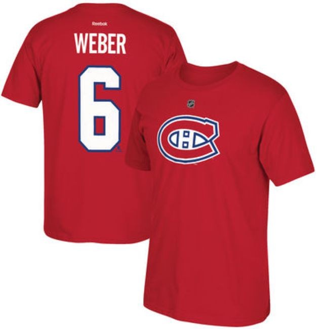 Tričko 6 Shea Weber Canadiens - Montreal Canadiens Trička