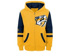 Nashville Predators dětská mikina s kapucí faceoff colorblocked fleece full-zip
