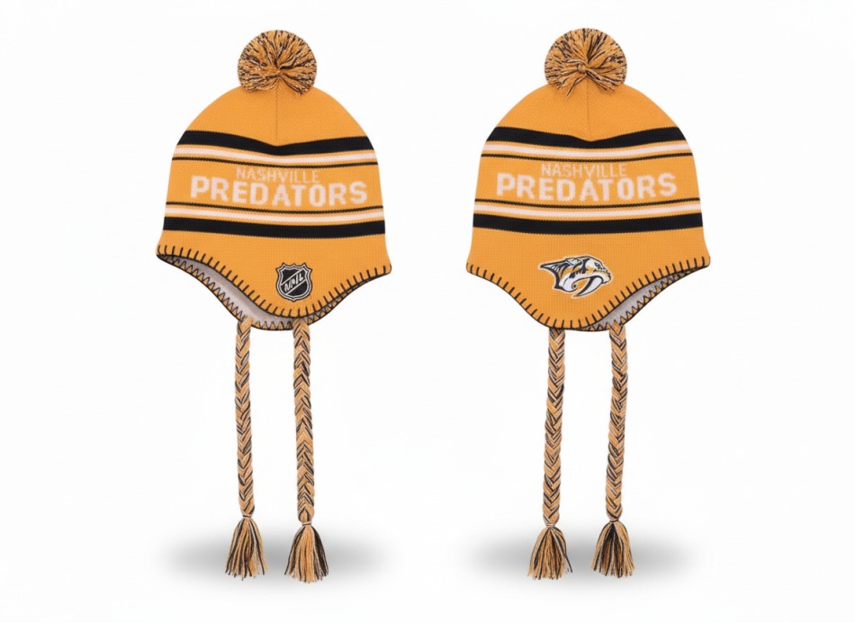 Nashville Predators dětská zimní čepice Jacquard Tassel