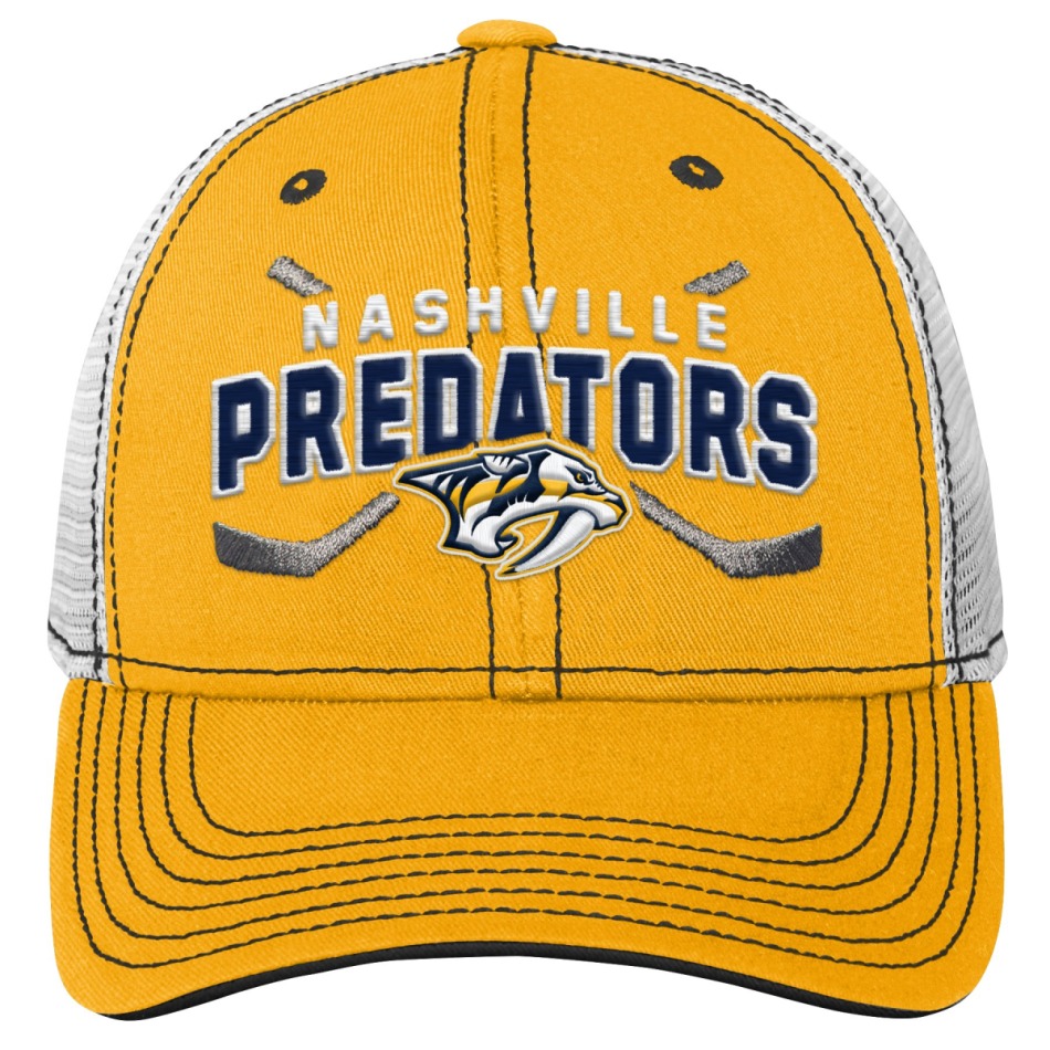 Nashville Predators čepice baseballová kšiltovka Lockup Meshback Adjustable - Nashville Predators dětské oblečení