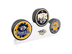 Nashville Predators puk 3 Puck Podium Set