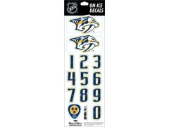 Nashville Predators samolepky na helmu Decals