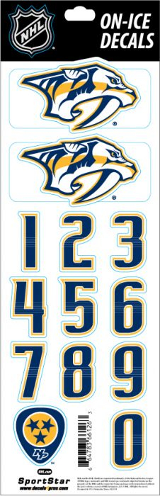 Nashville Predators samolepky na helmu Decals - Nashville Predators ostatní suvenýry