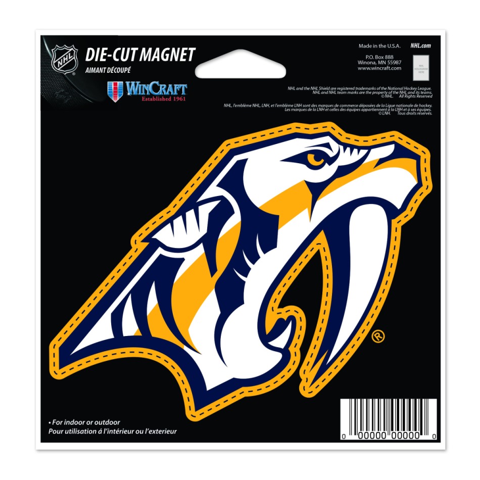 Nashville Predators magnetka Die Cut - Nashville Predators ostatní suvenýry