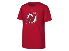 New Jersey Devils dětské tričko NHL Flat Name & Number Short Sleeve Cotton