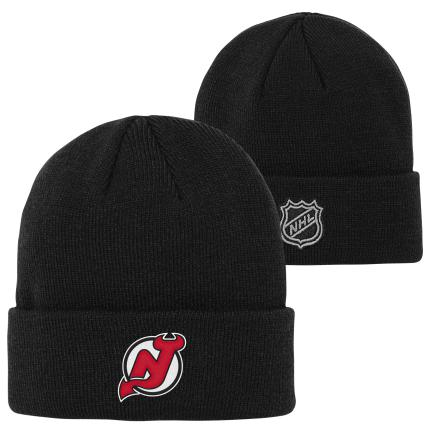 New Jersey Devils dětská zimní čepice Cuffed Knit - New Jersey Devils dětské oblečení