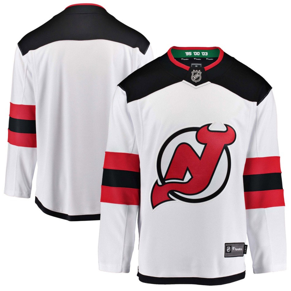 New Jersey Devils hokejový dres white Breakaway Away Jersey - New Jersey Devils dresy
