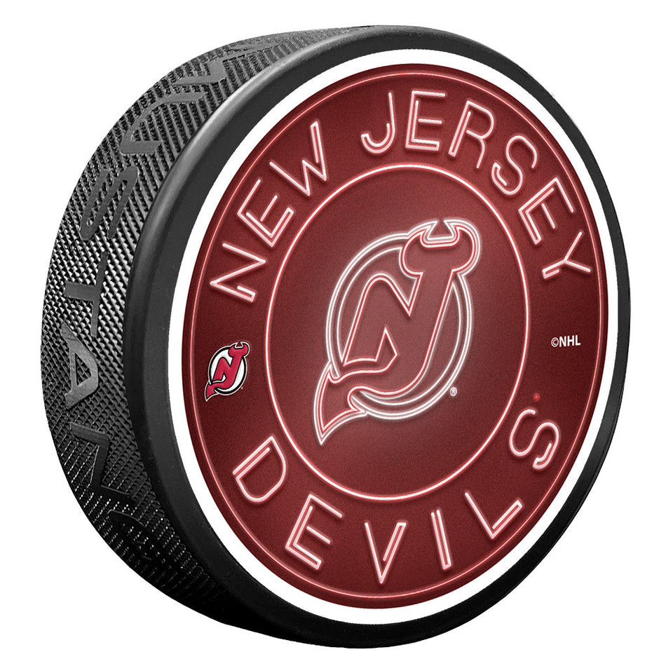 Puk New Jersey Devils Neon
