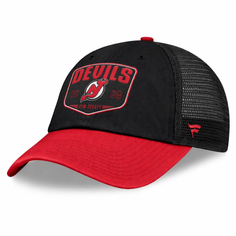 New Jersey Devils čepice baseballová kšiltovka A/CAP Structured Adjustable Meshback - New Jersey Devils kšiltovky, čepice, rukavice