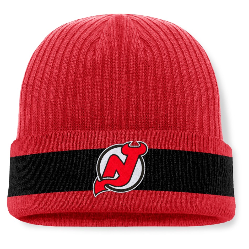 New Jersey Devils zimní čepice A/CAP Beanie Cuff - New Jersey Devils kšiltovky, čepice, rukavice