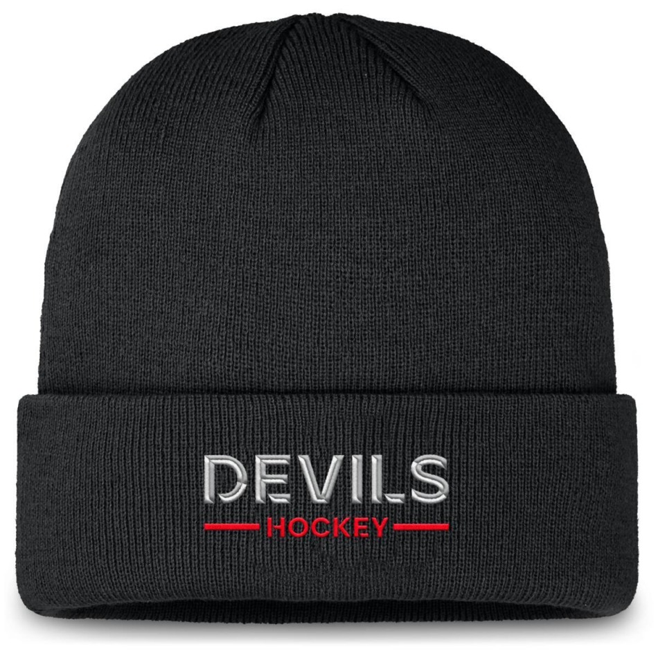 New Jersey Devils zimní čepice Authentic Pro A/Cap Cuffed - New Jersey Devils kšiltovky, čepice, rukavice