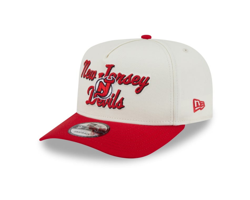 New Jersey Devils čepice baseballová kšiltovka New Era 950AF Chainstitch white - New Jersey Devils kšiltovky, čepice, rukavice