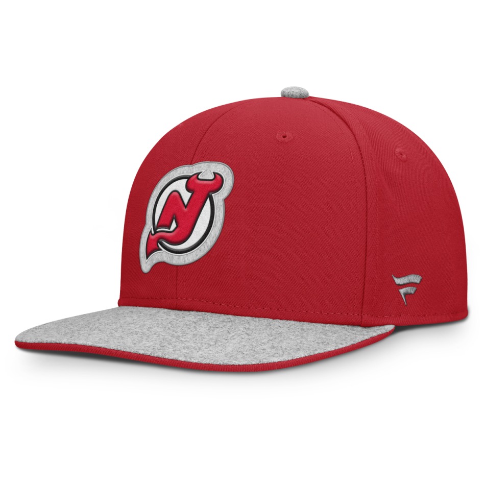 New Jersey Devils čepice flat kšiltovka Loden Structured Adjustable Flat Brim - New Jersey Devils kšiltovky, čepice, rukavice