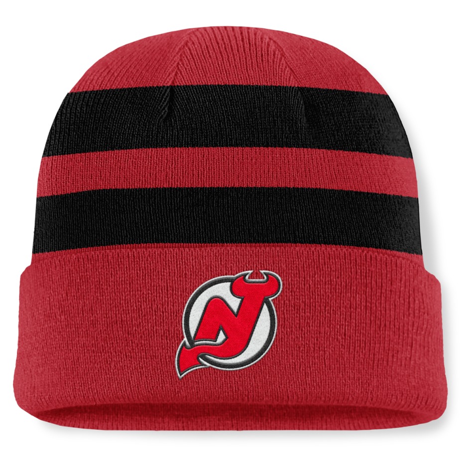 New Jersey Devils zimní čepice Swipe Cuffed - New Jersey Devils kšiltovky, čepice, rukavice