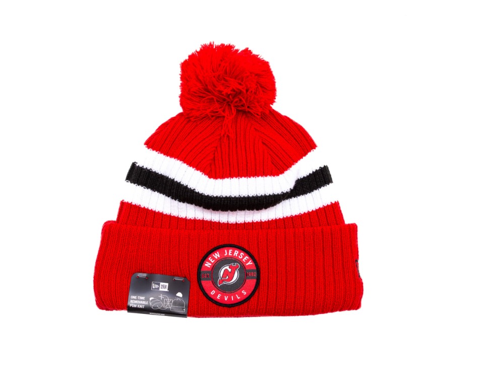 New Jersey Devils zimní čepice New Era Cold Winter - New Jersey Devils kšiltovky, čepice, rukavice