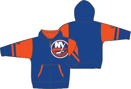 New York Islanders dětská mikina s&nbsp;kapucí Faceoff Colorblocked Fleece Full-Zip - New York Islanders dětské oblečení