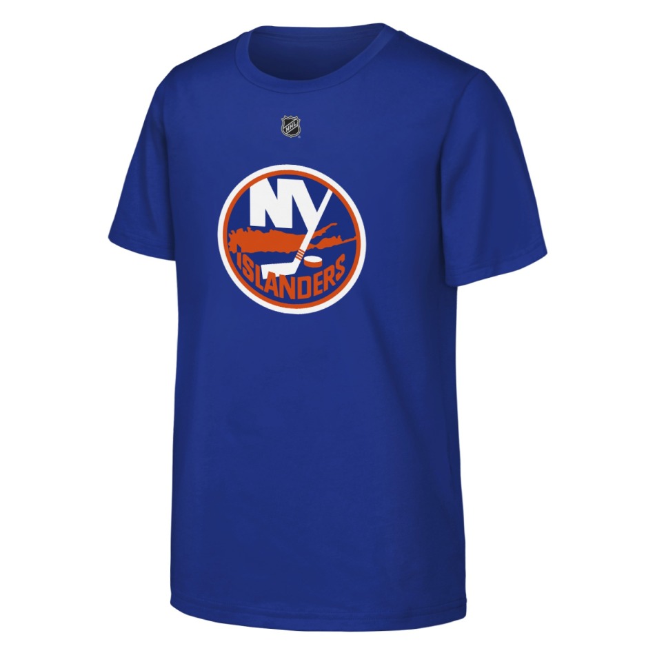 Dětské tričko Matthew Schaefer #48 New York Islanders NHL Flat Name & Number Short Sleeve Cotton - New York Islanders dětské oblečení